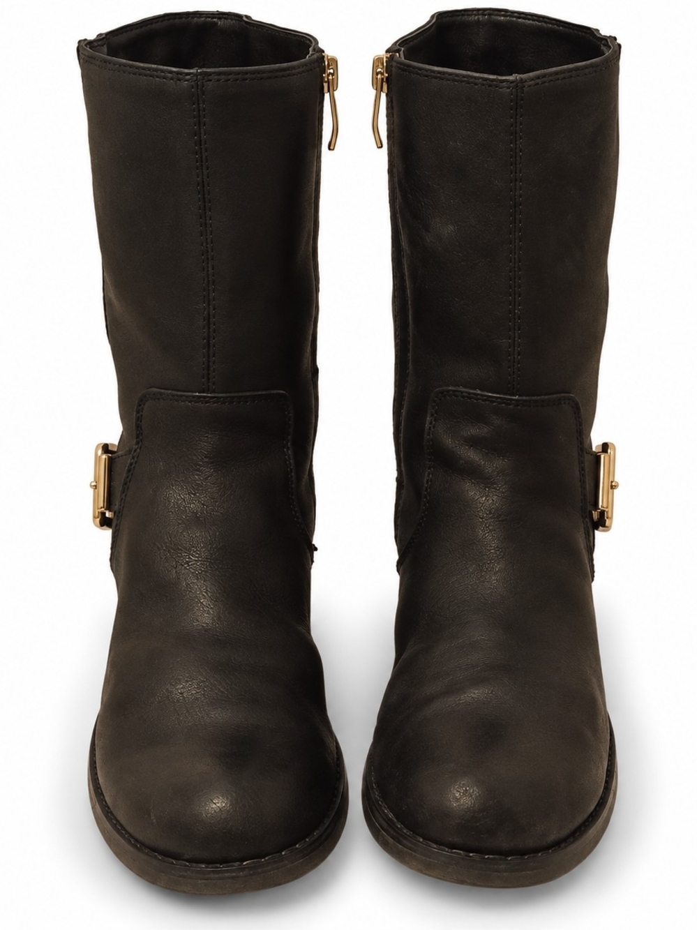 Vince Camuto Black Leather Booties - Women's Size, 7.5.